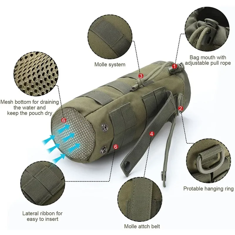 Tactical Molle Water Bottle Ba - огляд і ціна Hydration Pack Outdoor