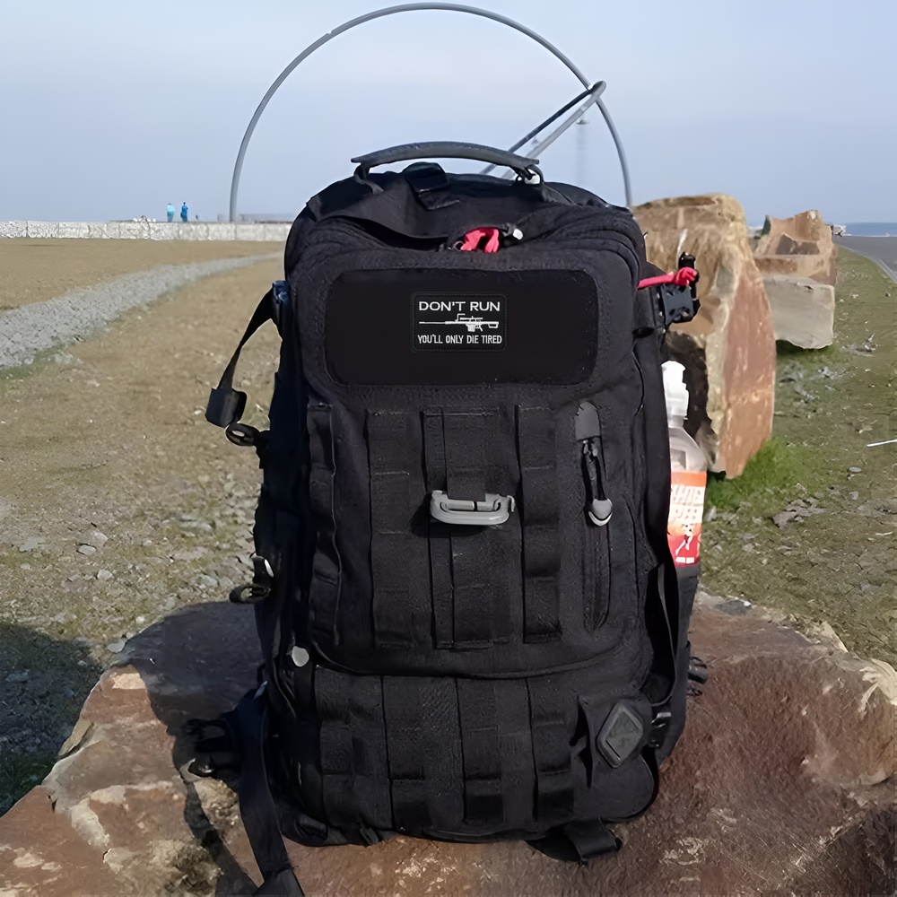 DON'T RUN Fun Meme Tactical Mo - огляд і ціна Rucksack Military Style
