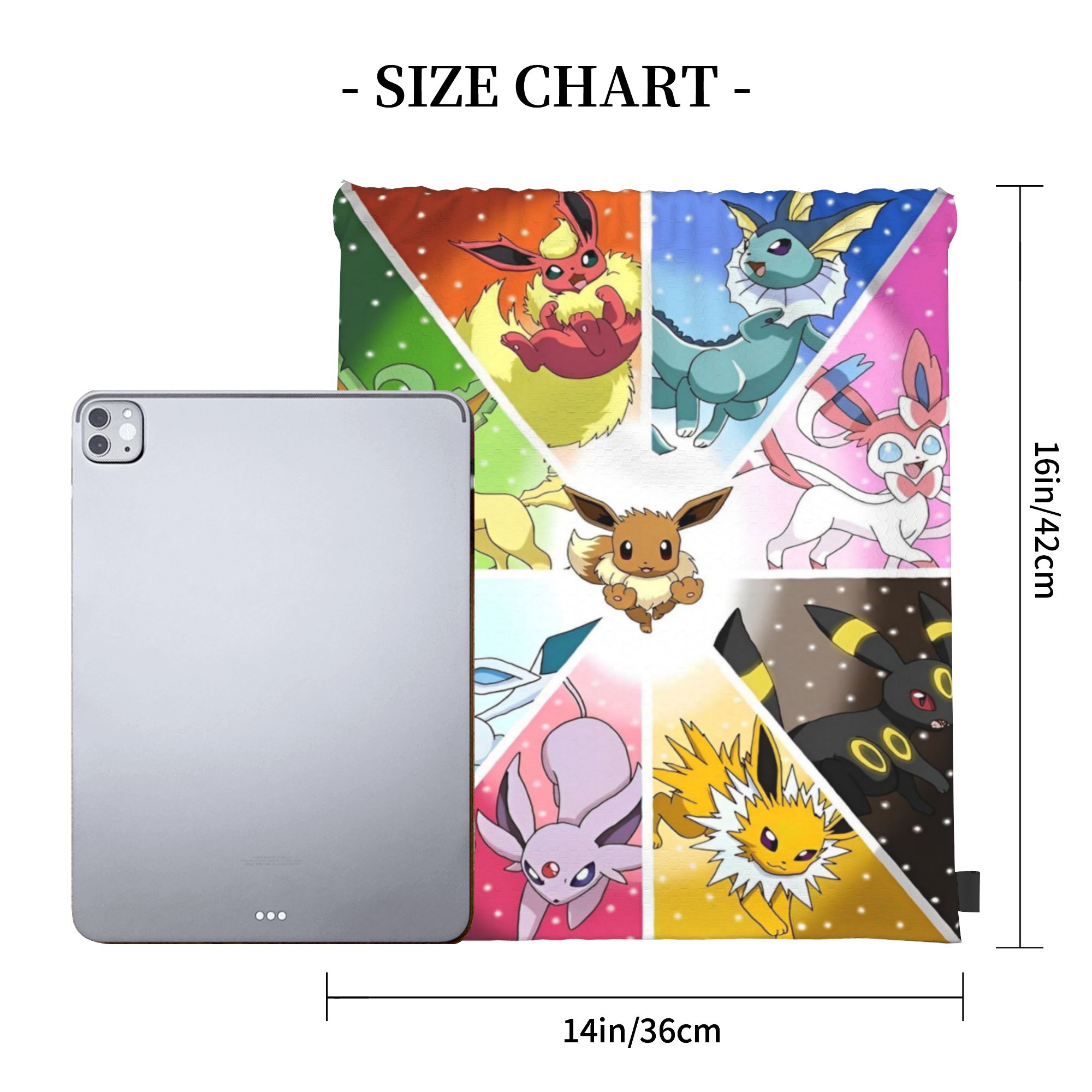 90s Anime Poke-Mon Drawstring  - огляд і ціна Drawstring Gym Bag
