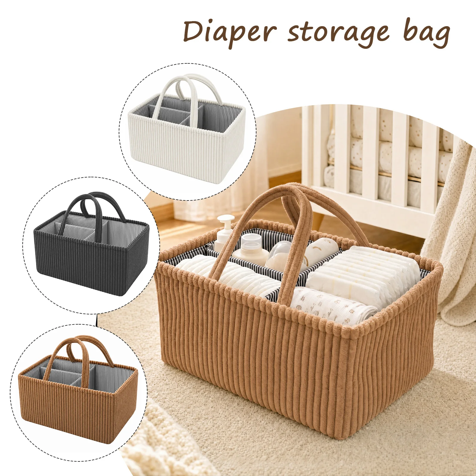 Baby Diaper Caddy Organizer Fo - огляд і ціна Backpack Diaper Bag