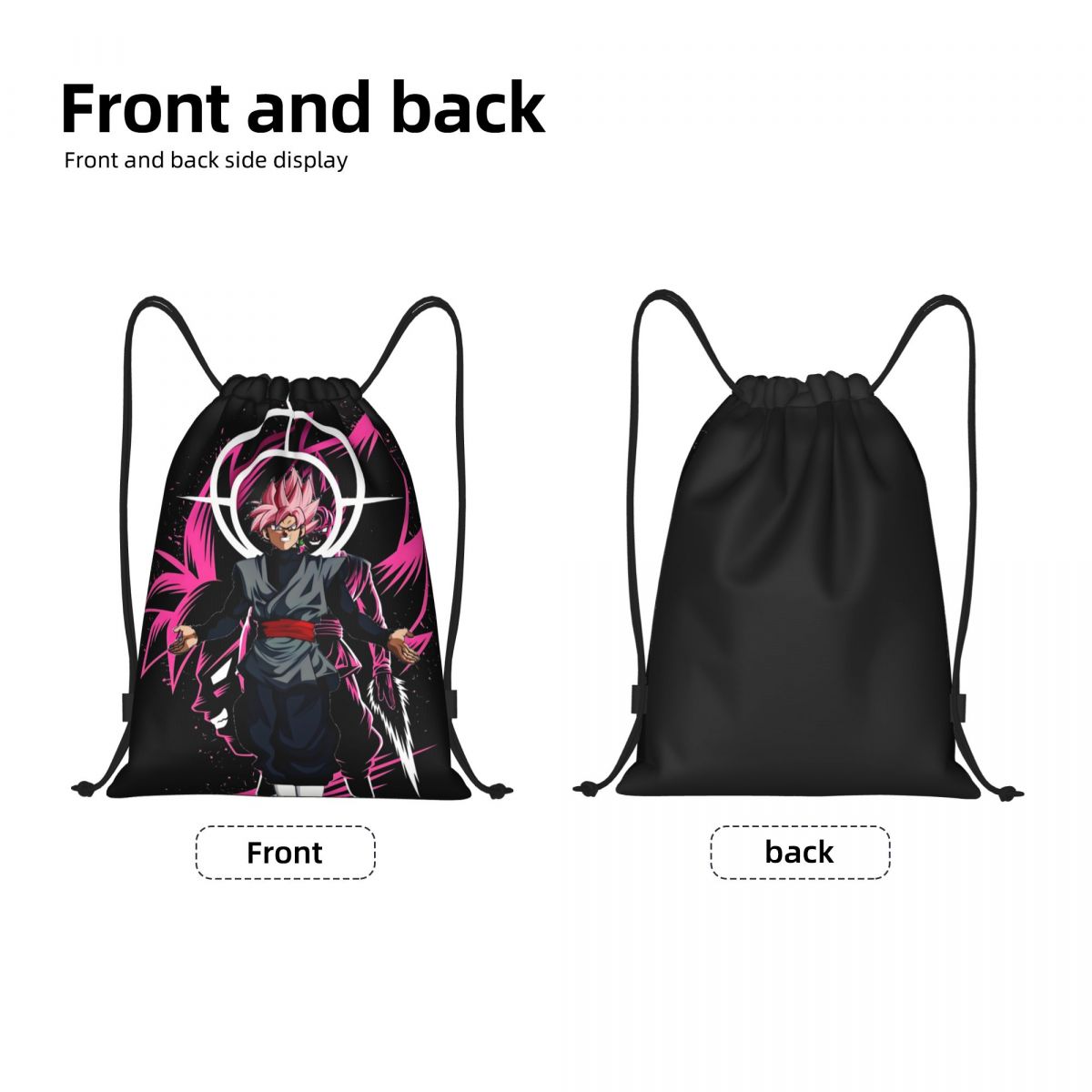 DBZ V-Vegetaes Cartoon Drawstr - огляд і ціна Drawstring Gym Bag