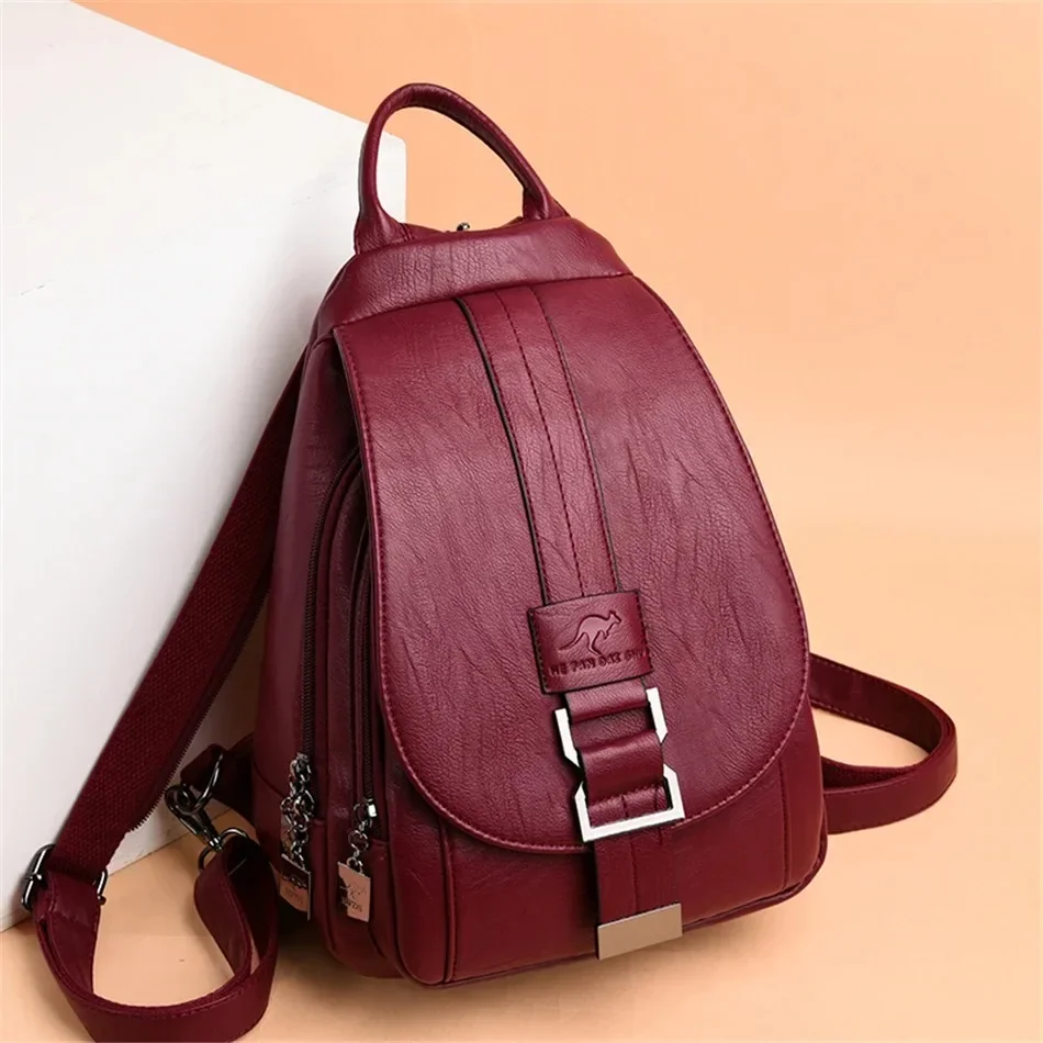 Multifunctional Women Leather  - огляд і ціна Leather Backpack Vintage