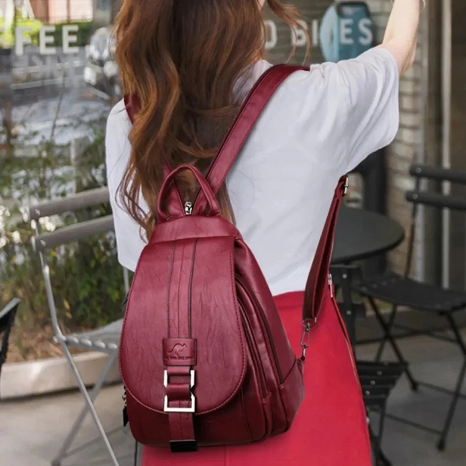 Multifunctional Women Leather  - огляд і ціна Leather Backpack Vintage