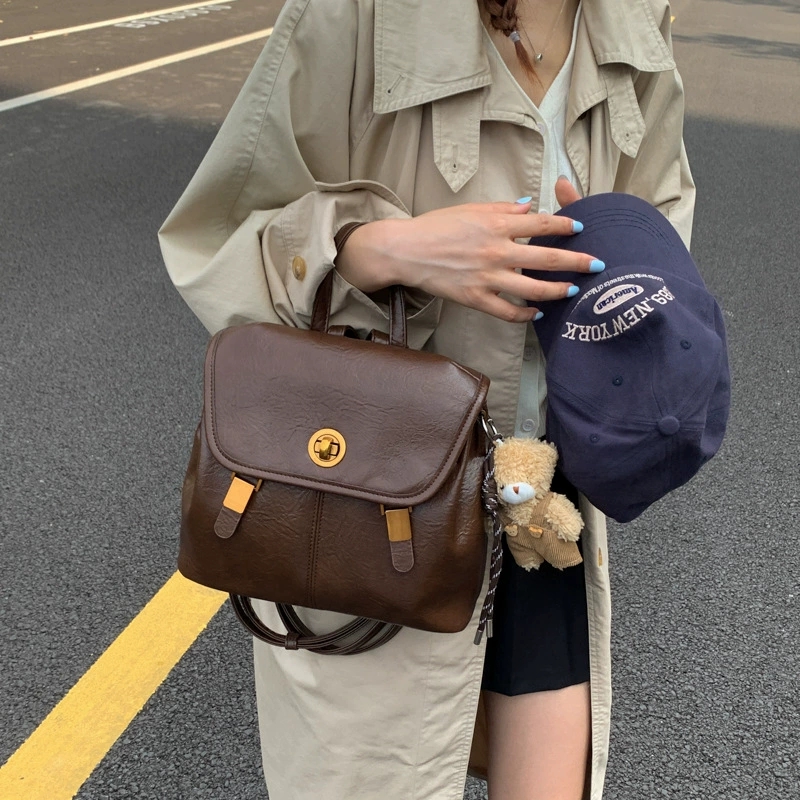 2026 Women's Vintage Brown Fau - огляд і ціна Leather Backpack Vintage