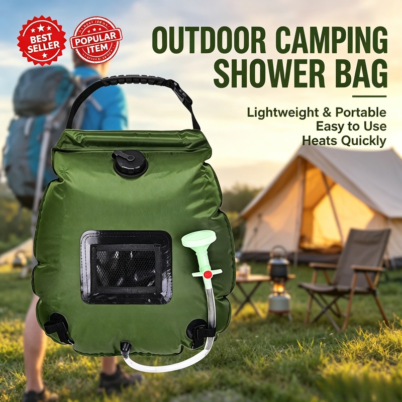 20L 5 Gallon Solar Camping Sho - огляд і ціна Hydration Pack Outdoor