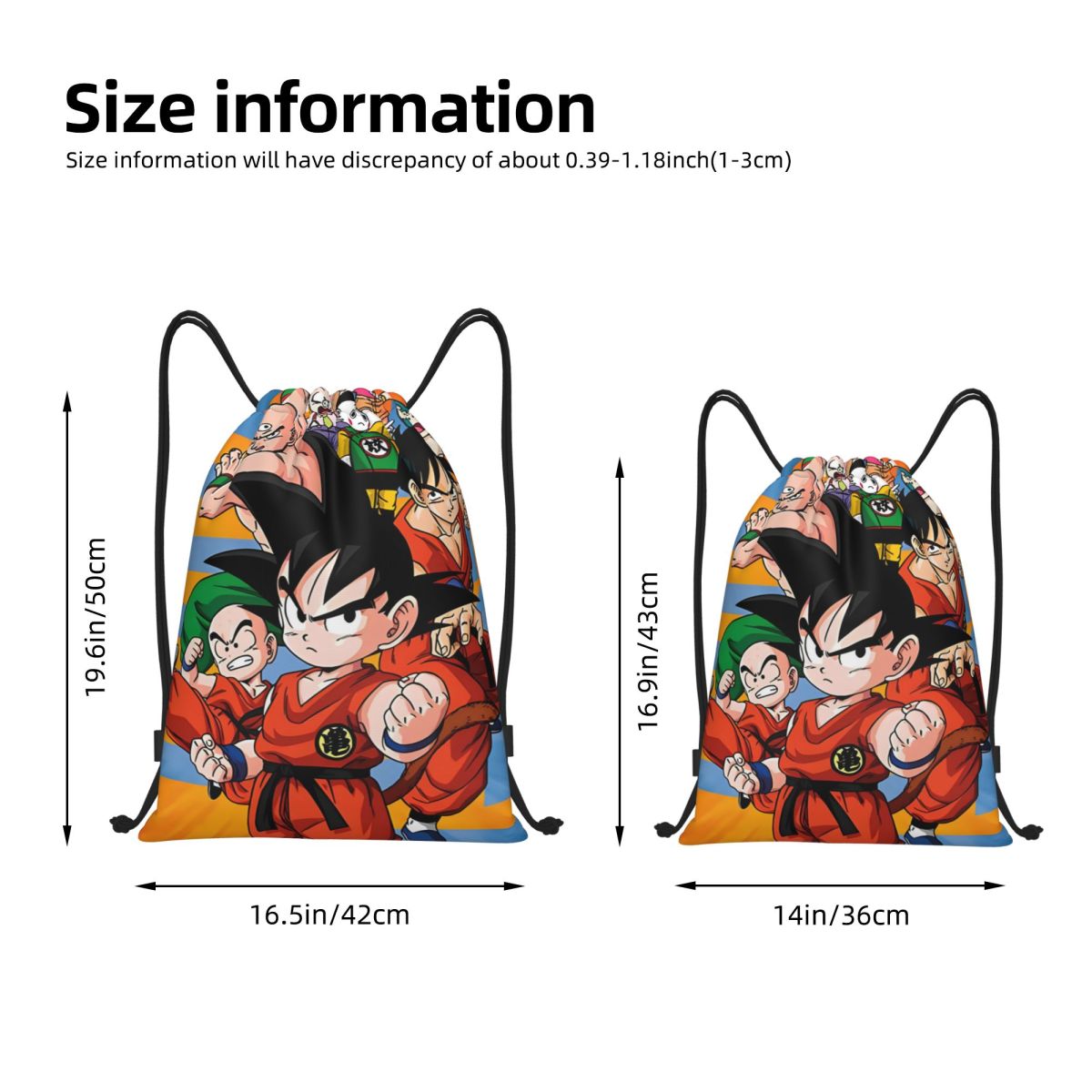 Custom DBZ G-Gokues Cartoon Dr - огляд і ціна Drawstring Gym Bag
