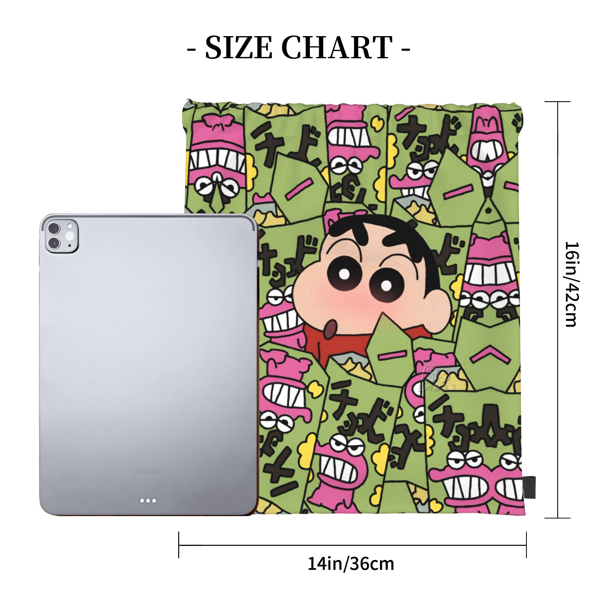 Custom Crayons Shins Chans Dra - огляд і ціна Drawstring Gym Bag