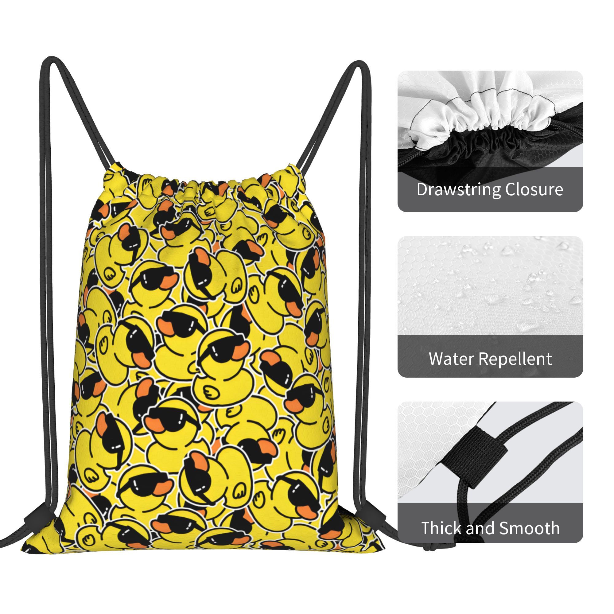 Custom Rubber Duck Sunglasses  - огляд і ціна Drawstring Gym Bag